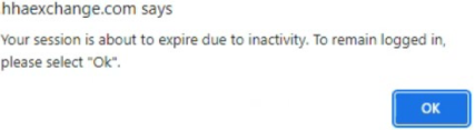 In the image, the message conveys that the session is about to expire.